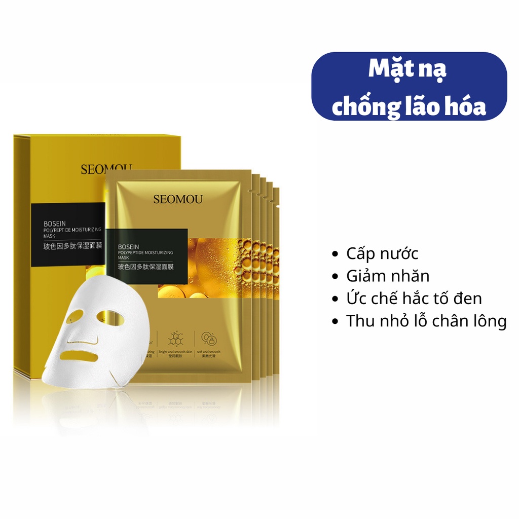 Combo 10 HỘP MẶT NẠ CAO CẤP CHUẨN SPA Chống Lão Hóa Dưỡng Trắng Da Cấp Ẩm Nội Địa Trung