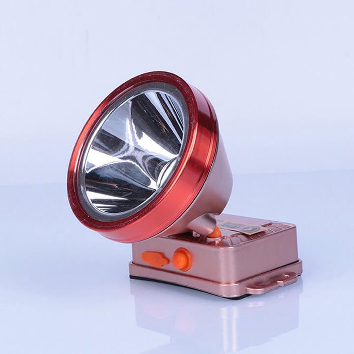 Đèn pin đội đầu 1 bóng siêu sáng chiếu xa 500m, công suất 100W, pin trâu 3600mAh, chống thấm nước, đèn đeo trán