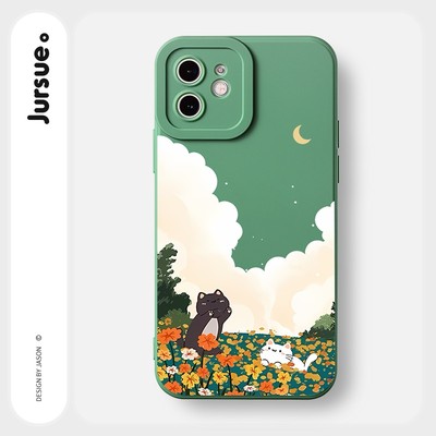 Ốp lưng JURSUE mềm dẻo hình dễ thương đẹp độc lạ Cho iPhone 17 16 15 14 13 12 11 Pro Max SE 2020 X XR XS ip 8 7 Plus Y2484