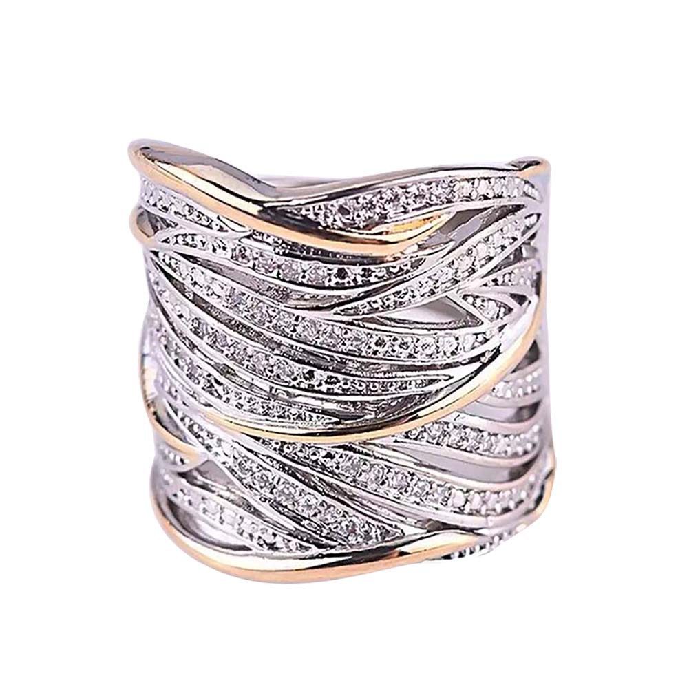 Nhẫn Bạc Đính Đá Pha Lê Tròn Sang Trọng JP5