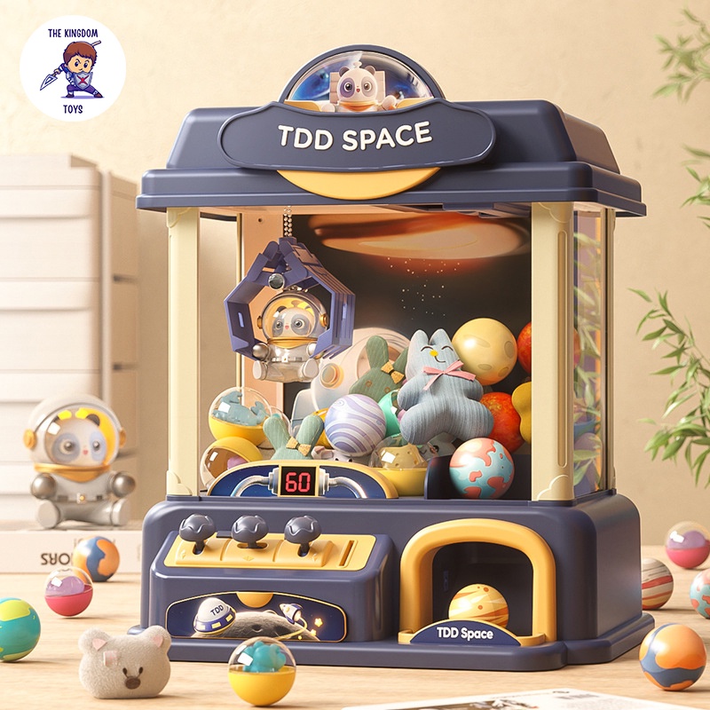 Máy Gắp Thú Bông Mini Phi Hành Gia Kích Thước Lớn Có Nhạc , Đèn, Nhiều Thú Bông Cho Bé / Đồ Chơi Trí Tuệ / Thông Minh