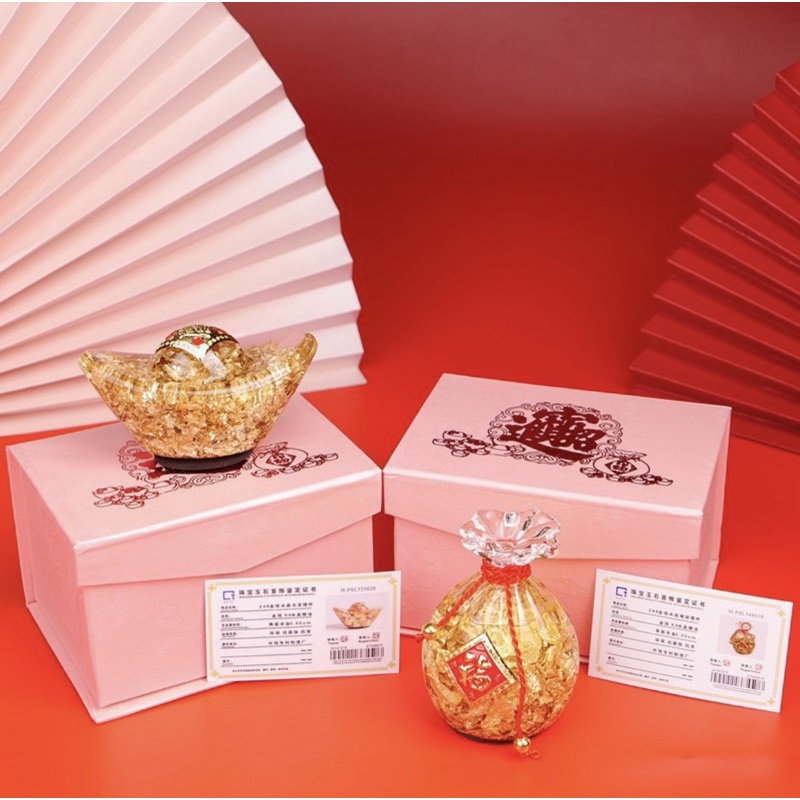 Túi vàng phong thuỷ chiêu tài đón lộc cao 11cm