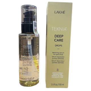 Tinh Dầu Phục Hồi Tóc Khô Và Hư Tổn Lakme Teknia Deep Care Drops 100ml { New 2024 }