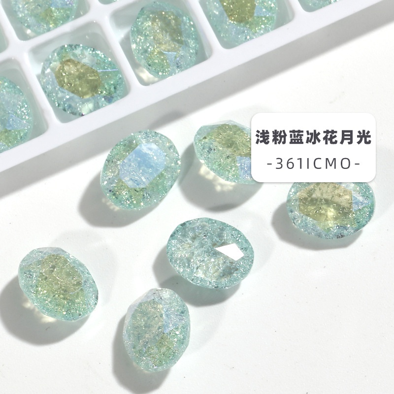 Bộ 72 Mũi Khoan Kính / Đá Pha Lê K9 Hình Oval Chất Lượng Cao