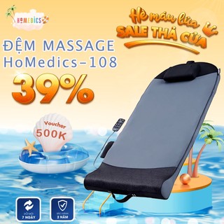 Đệm massage toàn thân khí nén Homedics BM-AC108HJ nhà HT Beauty, massage chuyên sâu vùng lưng, giảm dau thắt lưng