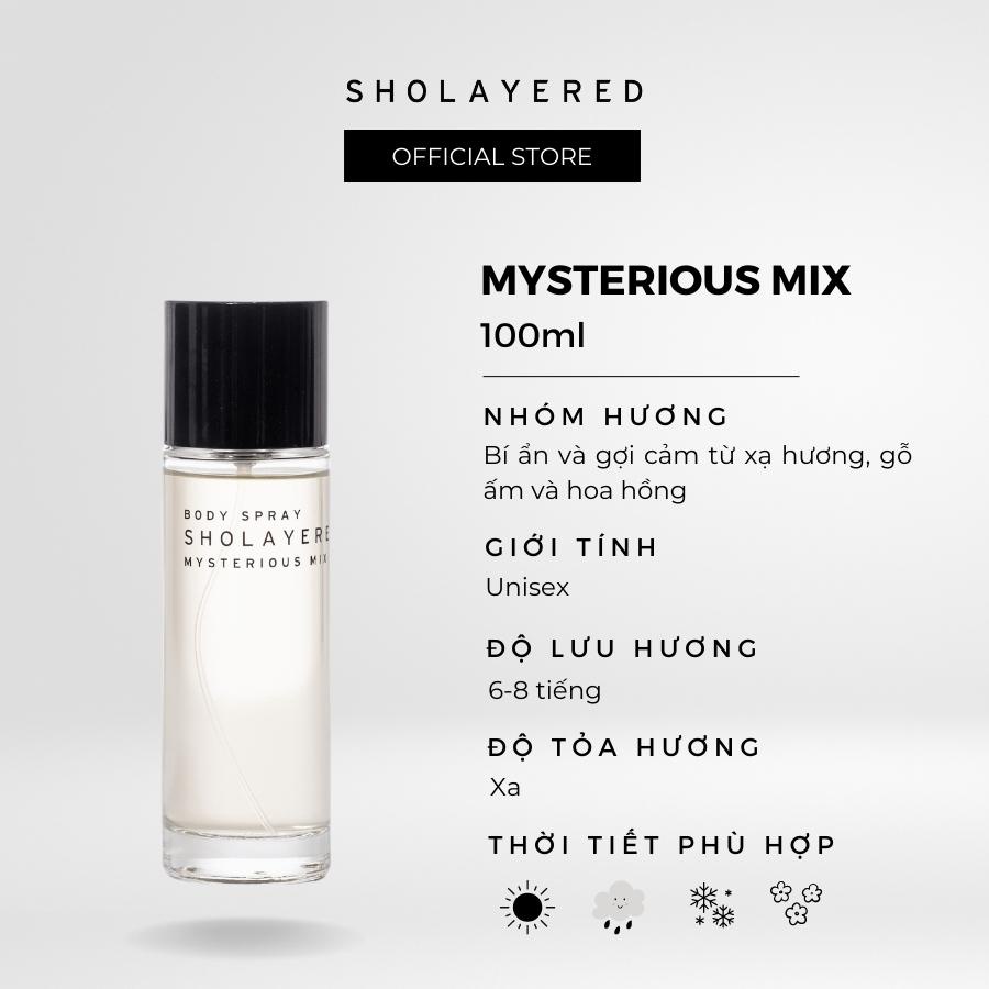 Nước hoa nam nữ unisex EDT Sholayered Chính hãng Nhật Bản 100ml [Mysterious Mix]