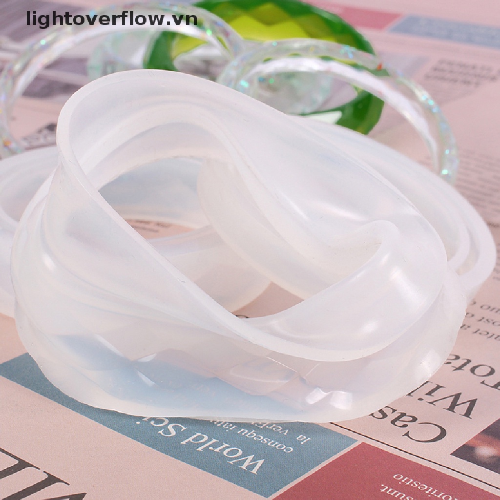 1 Khuôn Silicon Hình Tròn Dùng Làm Vòng Đeo Tay DIY