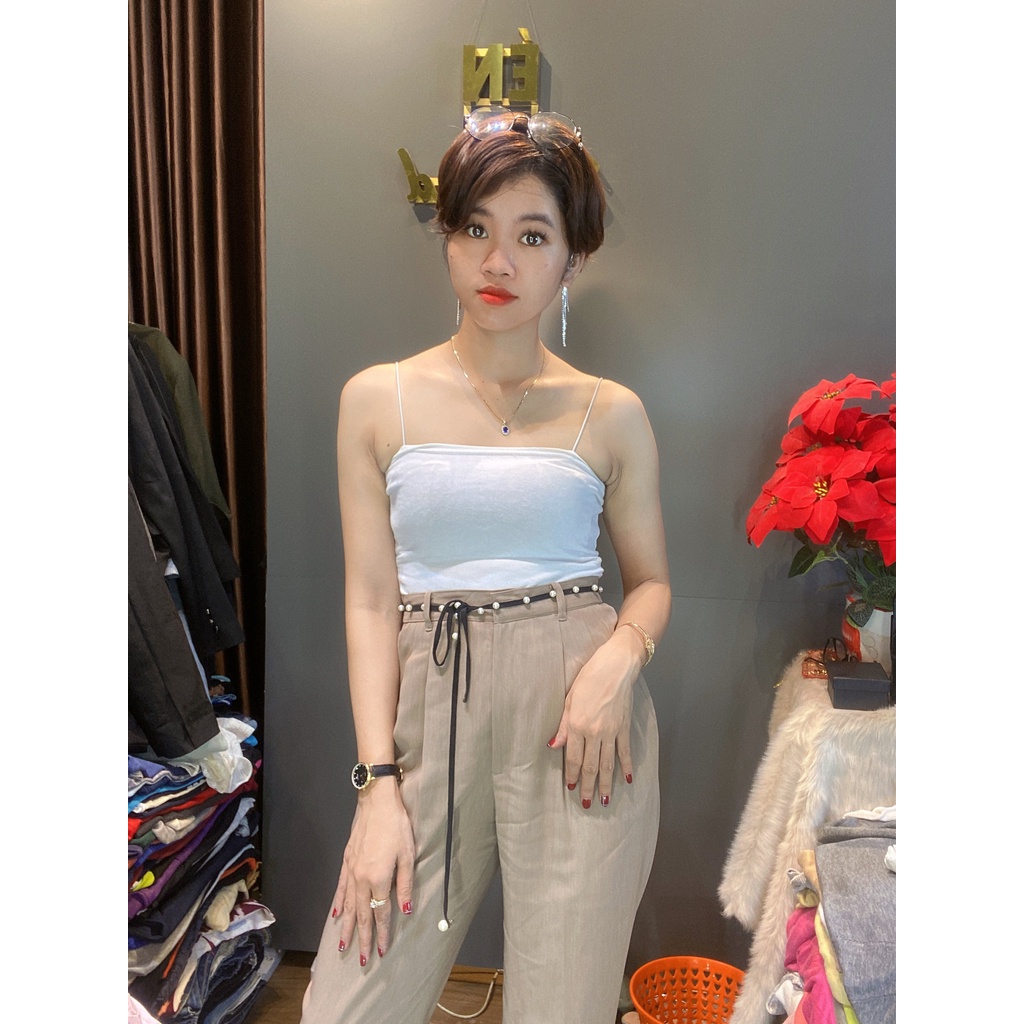 150 (CHỈ CHỐT TRÊN LIVESTREAM) áo hai dây Hàn đơn giản