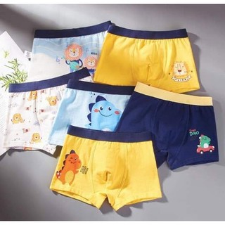 Quần lót bé trai cao cấp, combo 6 quần sịp đùi bé trai, đồ lót cho bé từ 9-45kg