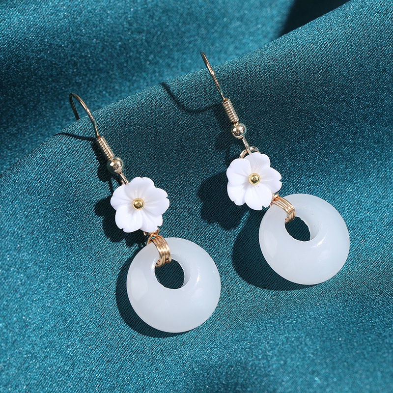 Bông Tai Tua Rua Dáng Dài Phong Cách Hanfu Cổ Điển Thời Trang Cho Nữ