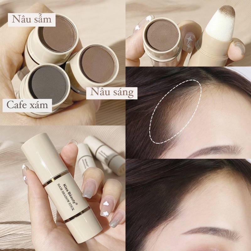 Phấn che khuyết điểm tóc, phấn che hói nội địa Trung Kiss Beauty