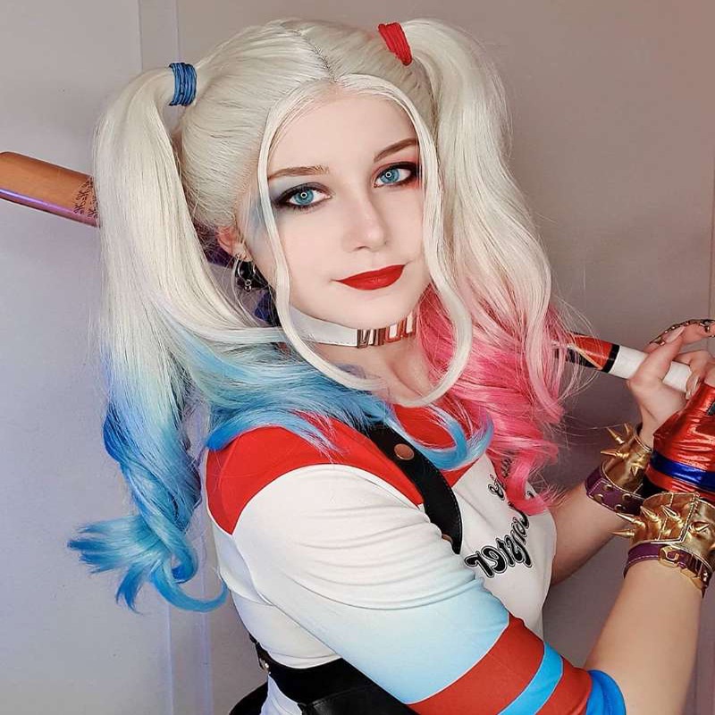 Halloween nữ cô gái Harley Quinn trang phục cosplay người lớn thêu Suicide Squad Jacket T-shirt quần short tóc giả lãnh đạo bộ