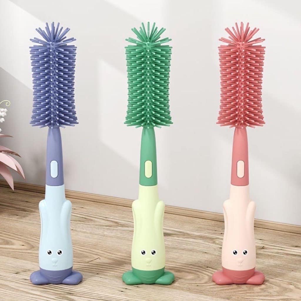 Dụng cụ cọ rửa bình sữa silicon mẫu mới tiện dụng