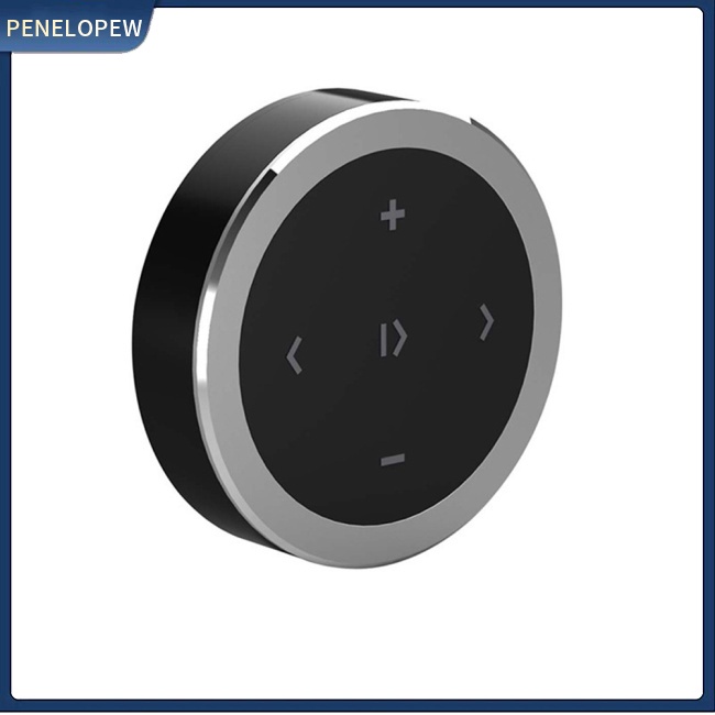 Bộ Điều Khiển Từ Xa Không Dây Bluetooth Có Nút Phát Nhạc Gắn Vô Lăng Xe Hơi Xe Máy
