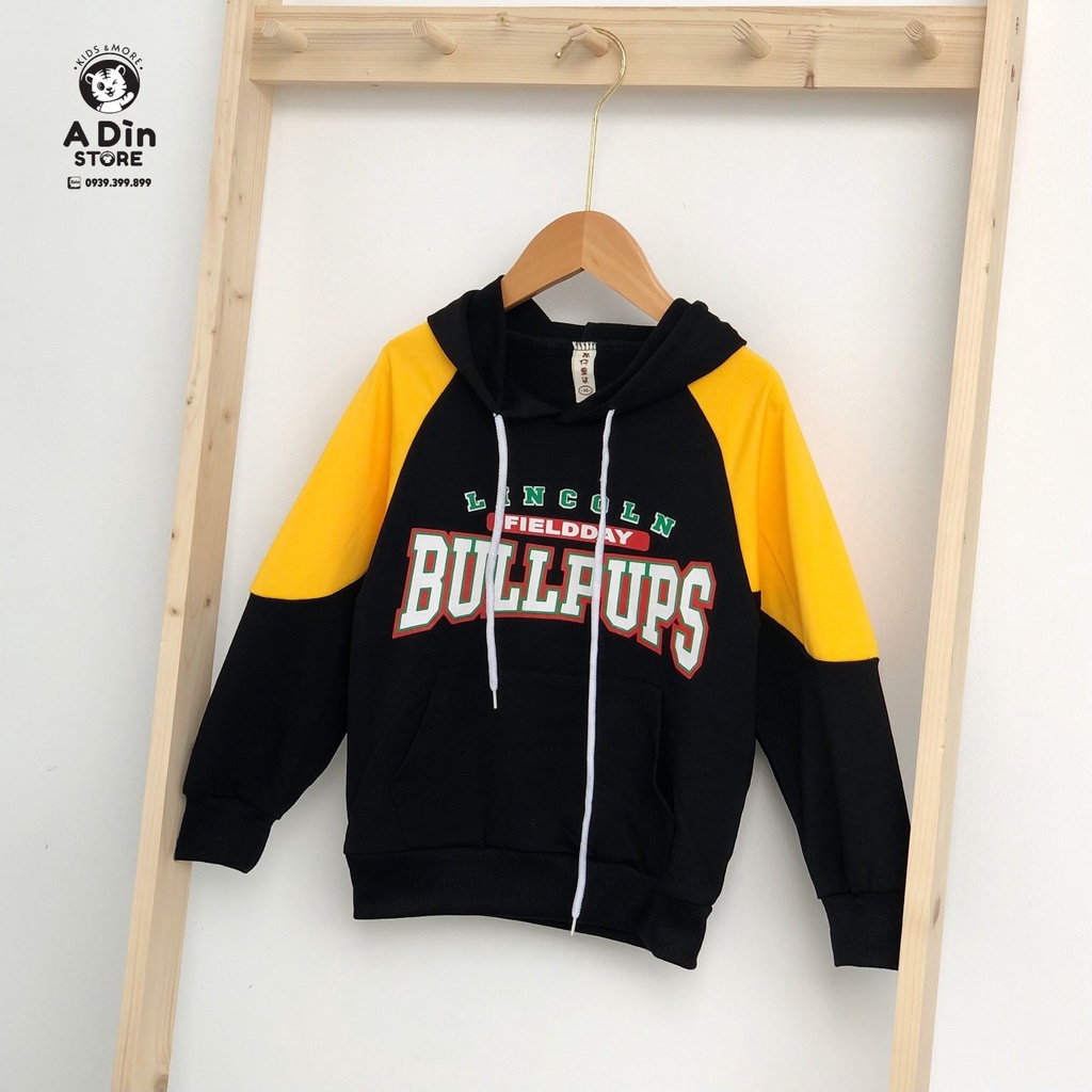 Áo hoodie da cá bé trai BULL cao cấp (14kg đến 26kg)