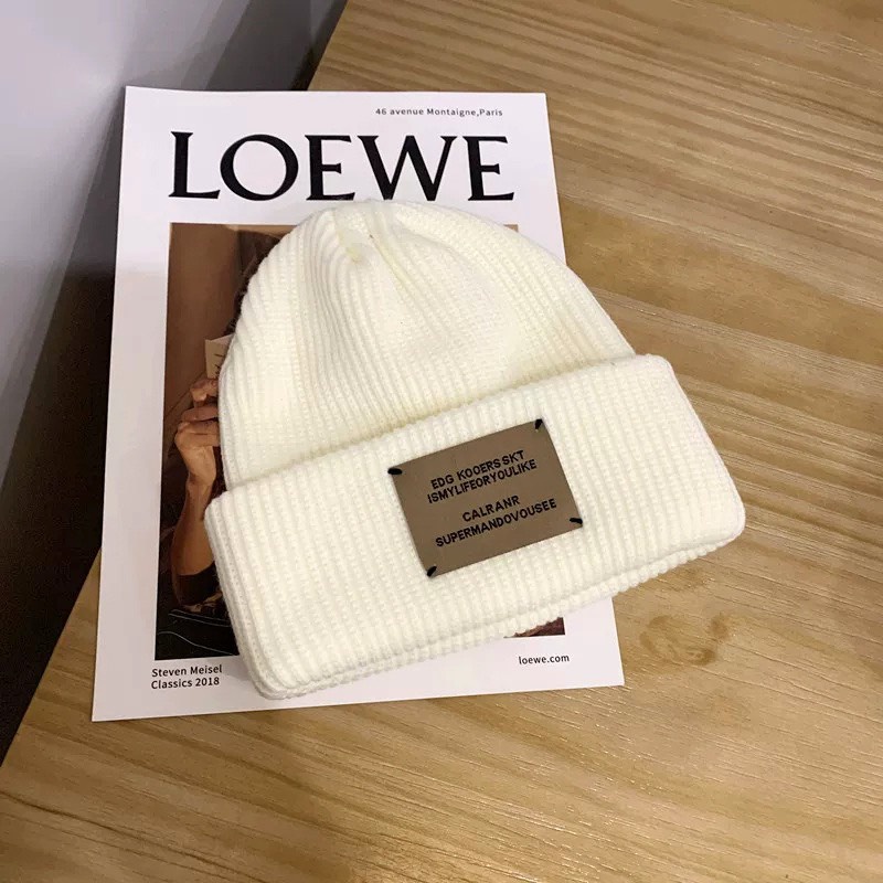 Mũ len mùa đông trùm đầu form unisex nam nữ phong cách Hàn Quốc tag Egd - L20