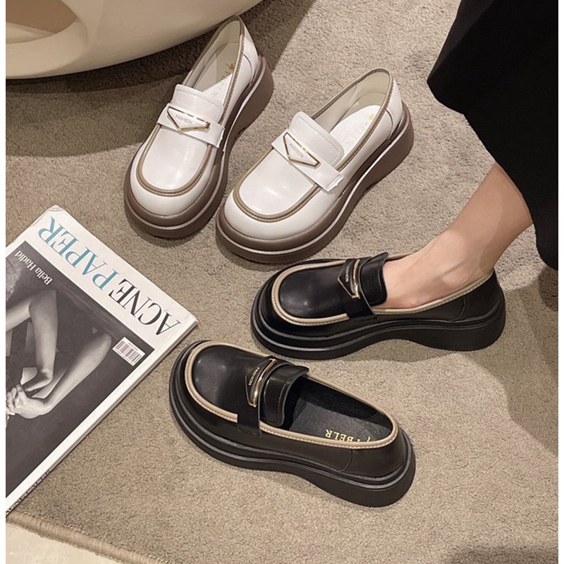 Ielgy Giày Đế Dày In Chữ Tiếng Anh Cho Nữ