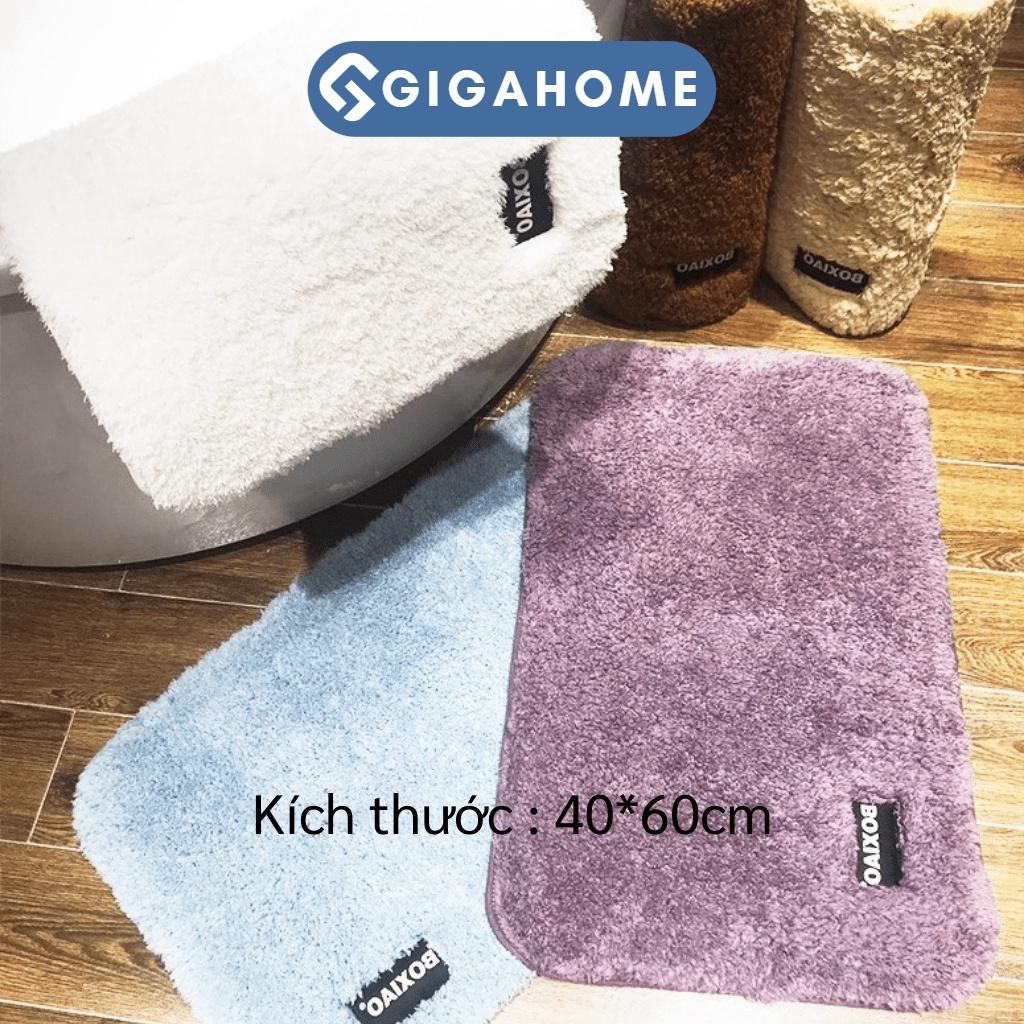 Thảm Lau Chùi Chân GIGAHOME Len Sợi Nhỏ, Thấm Hút, Chống Trượt, Trang Trí Nhà 40x60cm 5202