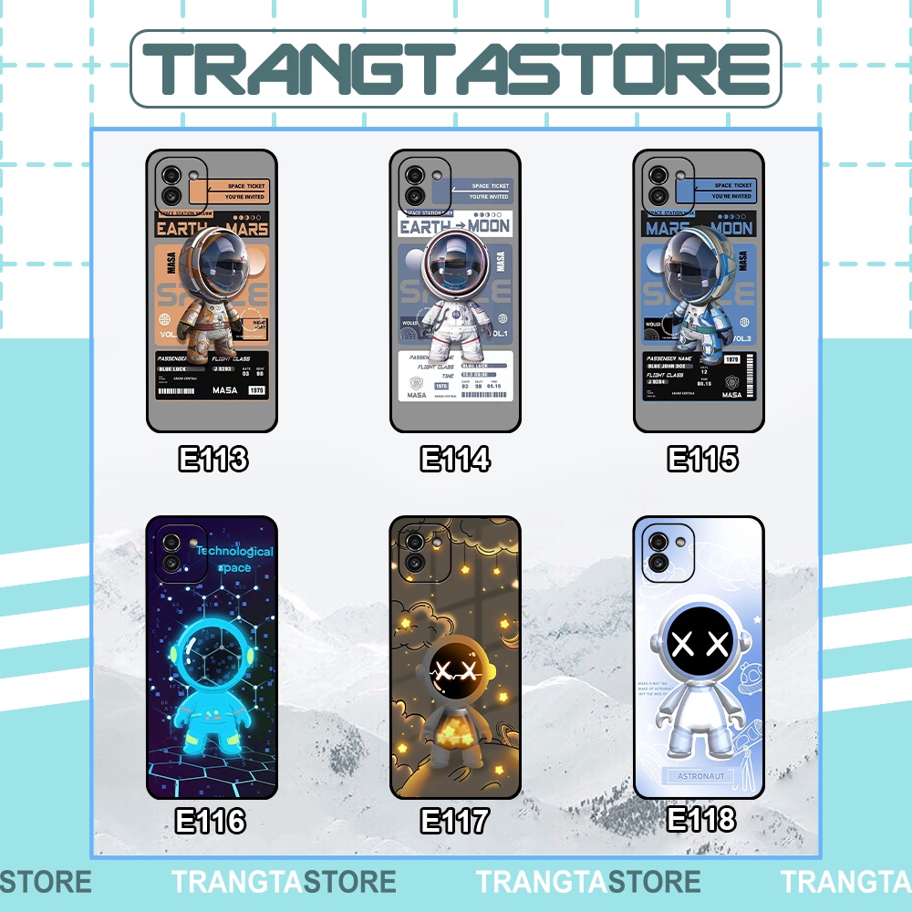 Ốp lưng Samsung A03 in hình vũ trụ marvel, astronaut dễ thương