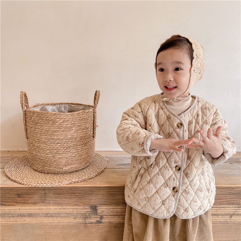 Áo khoác hoa nhí trẻ em A55