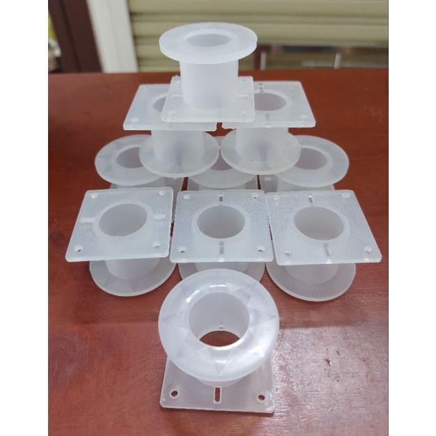 Combo 10 lõi nhựa vuông tròn 40 trắng _ quấn cuộn cảm phân tần loa