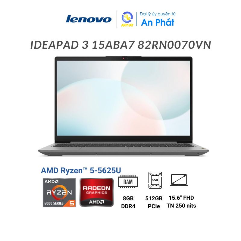 Laptop Lenovo deaPad 3 15ABA7 82RN0070VN (Ryzen 5-5625U 15.6 inch FHD)