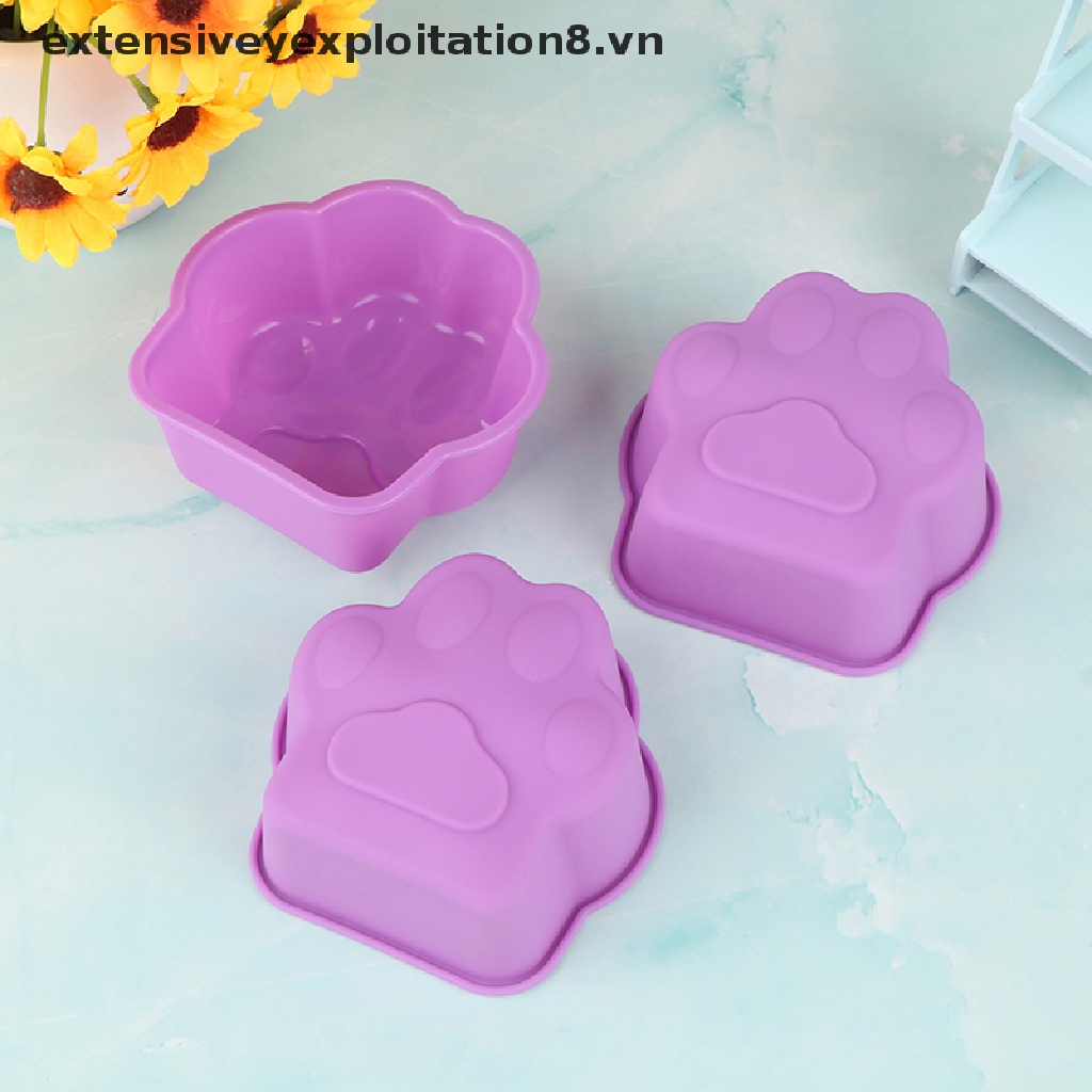 Khuôn Silicon Làm Bánh Hình Móng Vuốt Mèo 3 "8CM DIY