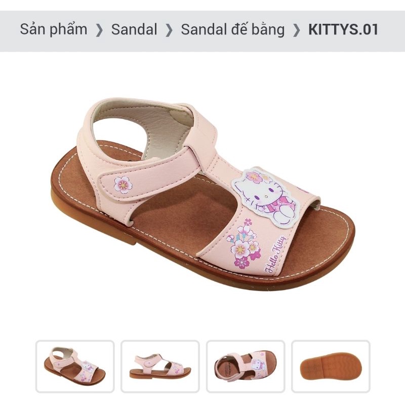 Sandal Bitas bé gái xinh yêu, da mềm, êm ái