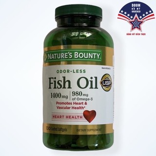 Dầu cá Nature Made 0mega3 Fish Oil 1200mg 200 Viên HÀNG MỸ