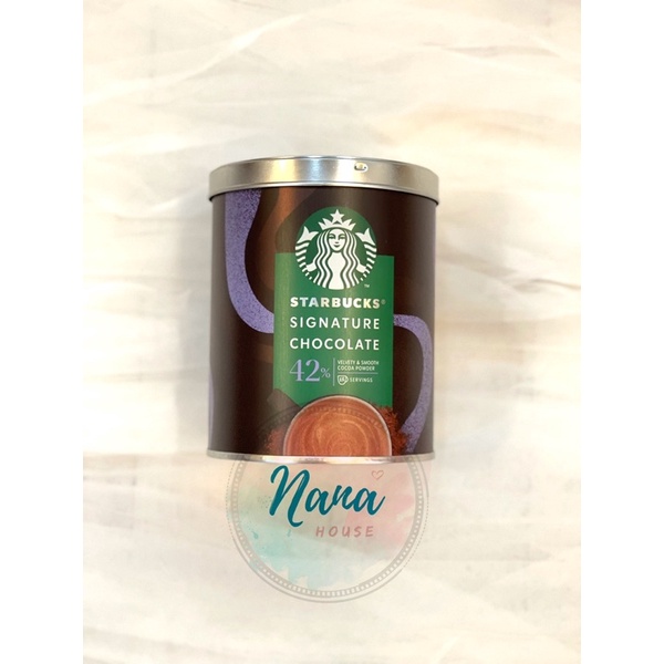 Bột Cacao Starbucks Signature Chocolate 42% và 70%, lon 300gram - bill ✈️ từ Pháp &Úc về
