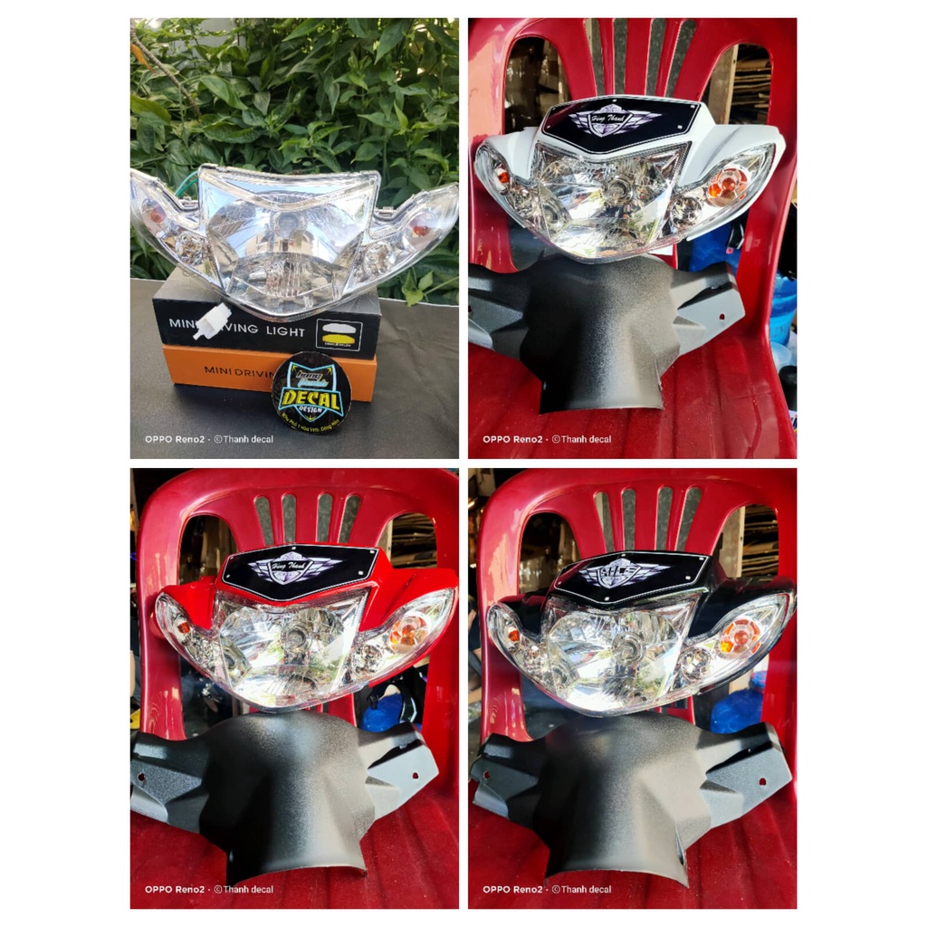 full đầu si hello full ốp tặng kèm demi rimot , tặng kèm bợ cổ , nhựa dày lắp khít như zin , lắp cho sirius 110 , si 50