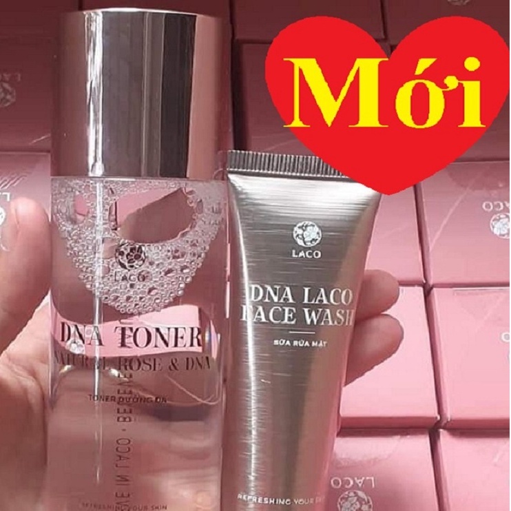 Toner Dưỡng Da DNA TONER NATURAL ROSE & DNA LACO 20ml, nước hoa hồng mẫu mới