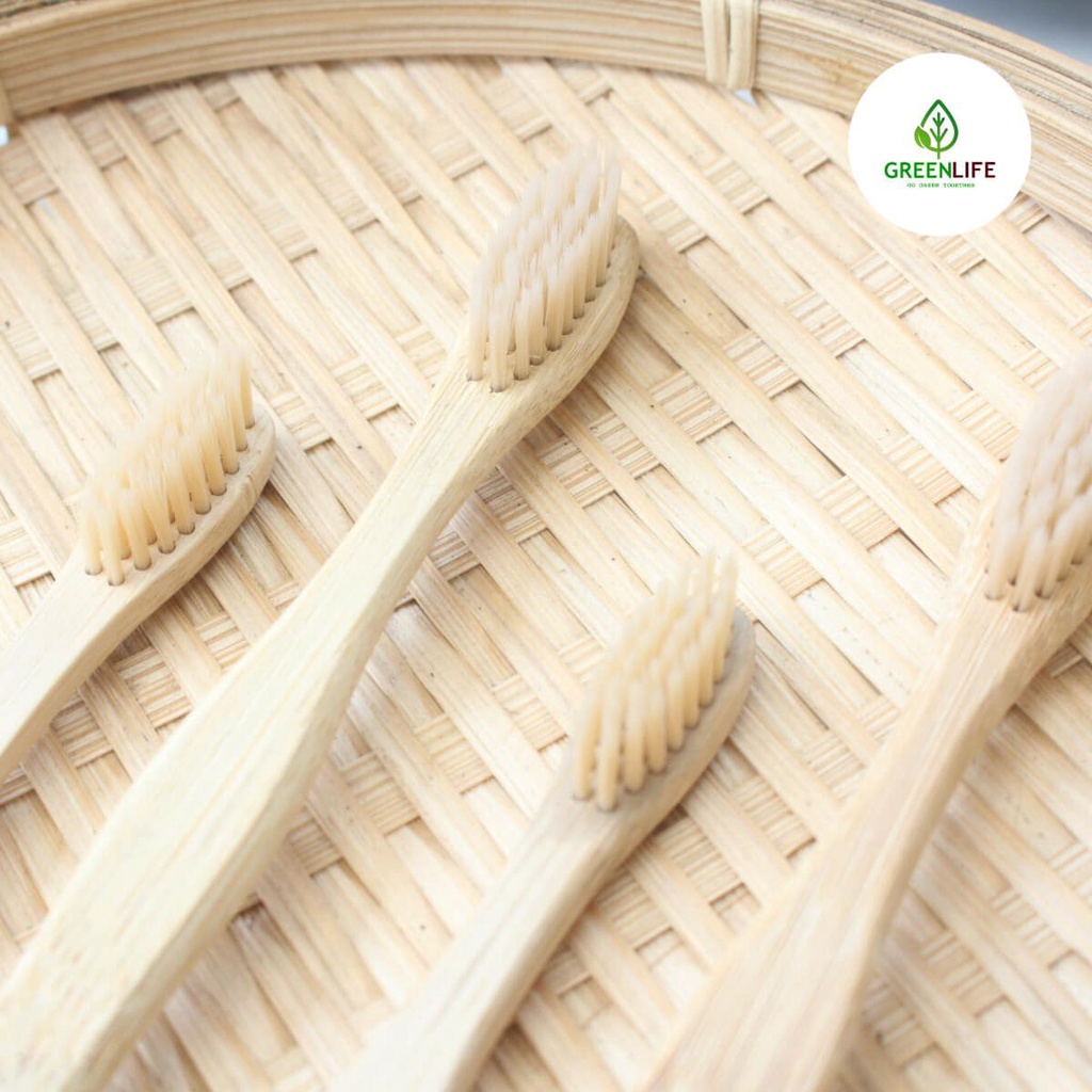Bàn Chải Tre - GreenLife - Lông Siêu Mềm_Thân Thiện Môi Trường - Phân Hủy Sinh Học