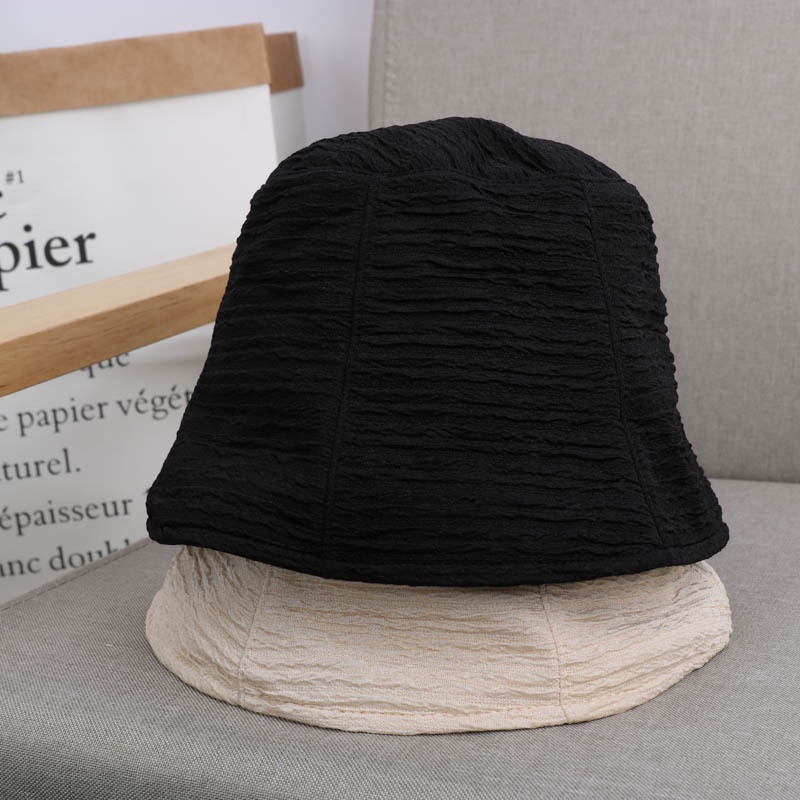 Nón bucket nữ LASSY vải xô dáng cụp cao cấp 100% Cotton chống nắng, siêu nhẹ, Mũ bucket thoáng mát Hotrend