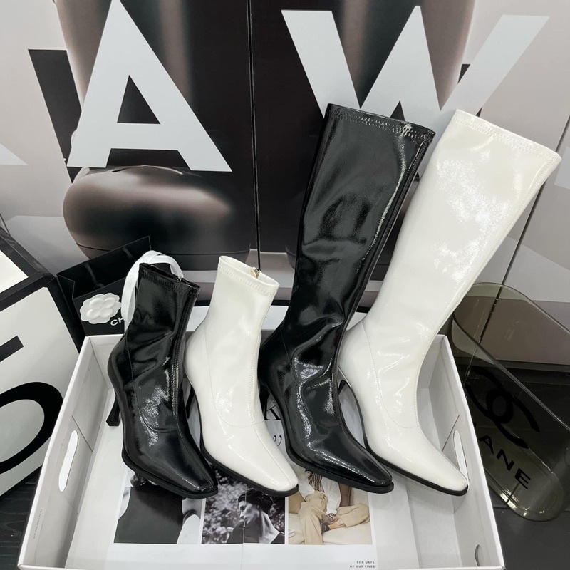 Boot nữ da bóng cao 7 phân ( Boot ngắn/ Boot dài)