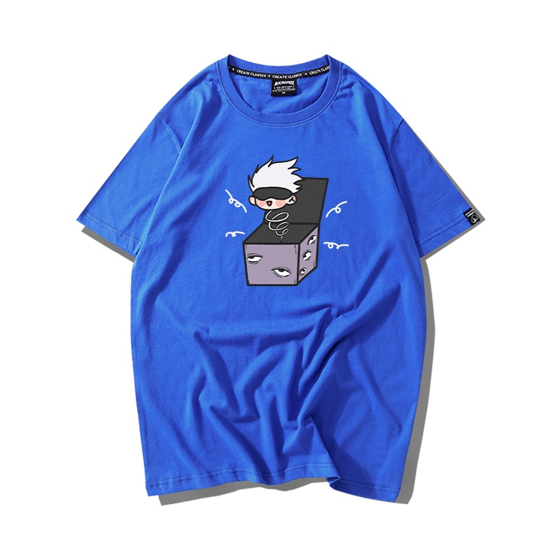 Áo Thun Nữ Tay Lỡ HappyFamily  Form Rộng In Hình Gojo Satoru Đáng Yêu Cotton 100 Cao Cấp