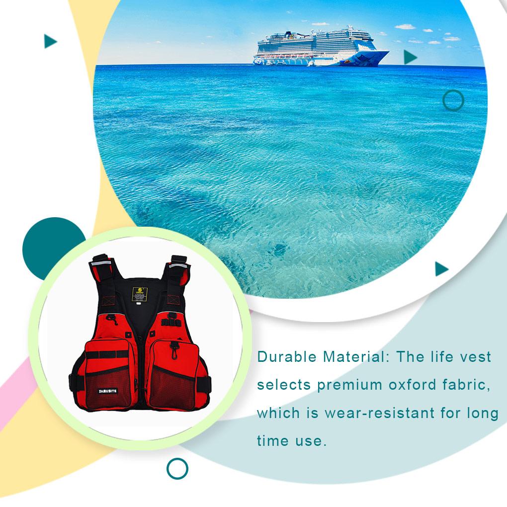 (runbu) Áo Phao Cứu Sinh Di Động Kèm Còi Thổi Trơn Làm Bằng Nước Thể Thao Khẩn Cấp Cho Hoạt Động Lặn Dưới Nước