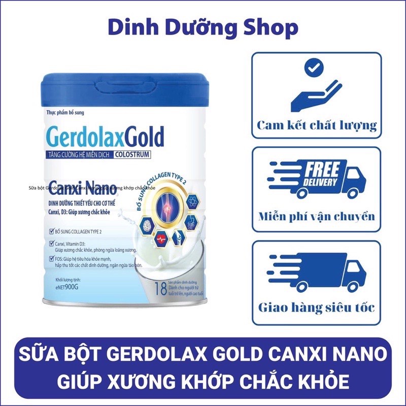 Sữa non xương khớp Gerdolax Gold Canxi Nano 400g [ CHÍNH HÃNG NHẬP KHẨU HOA KỲ]