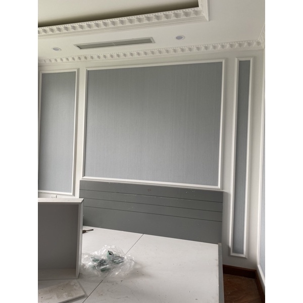 Phào Chỉ Nhựa Màu Trắng  Bóng Làm Góc Livestream