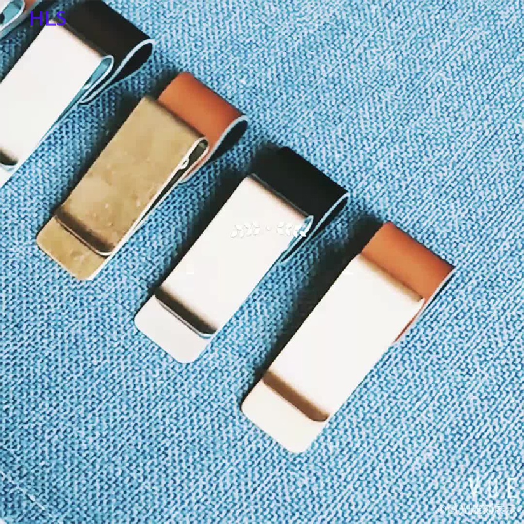 1 Kẹp Giấy / Da / Đồng Thau Bằng Thép Không Gỉ Tiện Dụng