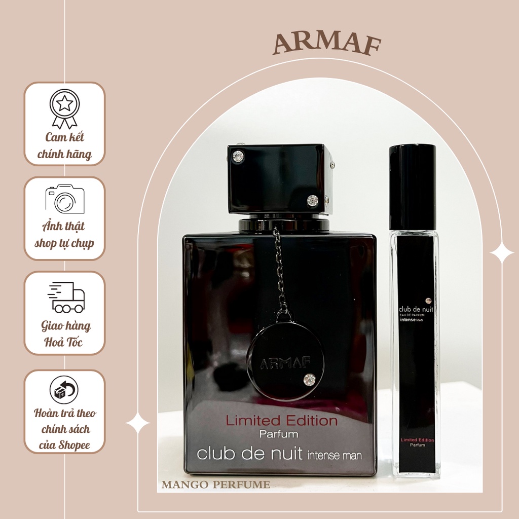 (Chính hãng) Nước hoa nam chiết ARMAF Club de Nuit Intense Man Limited Edition 10ml