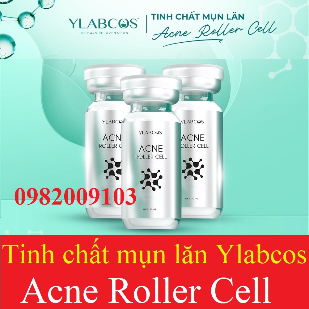 Tinh Chất Mụn Lăn Acne Roller Cell Ylabcos,Chai 10ml,Hỗ trợ ngừa mụn,làm mờ vết thâm mụn,giảm bóng dầu