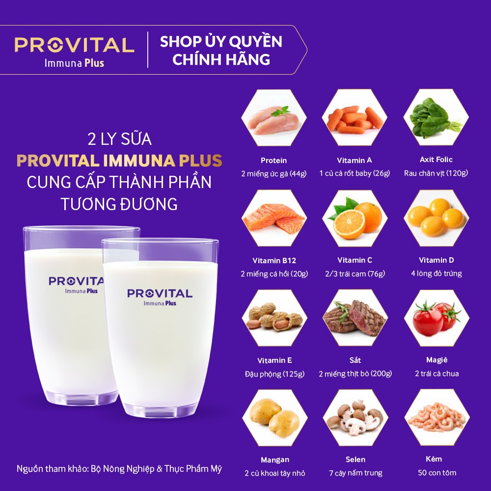 Sữa Provital Immuna Plus 480g- 960g