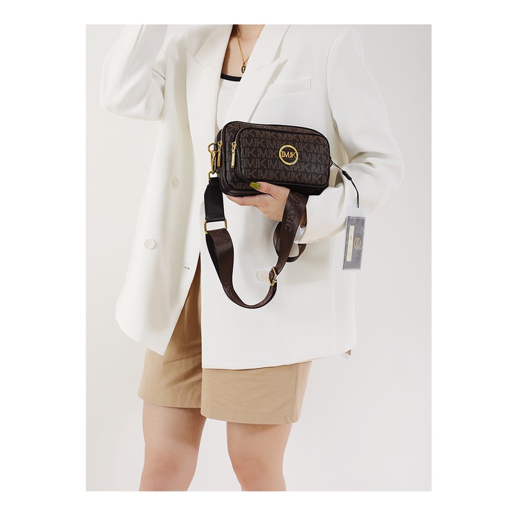Túi đeo bụng nữ túi đeo chéo có ba ngăn dây đeo bản to thời thượng chất liệu da in họa tiết LK286 | BigBuy360 - bigbuy360.vn