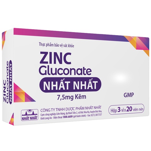 Viên Kẽm ZinC Gluconate Nhất Nhất