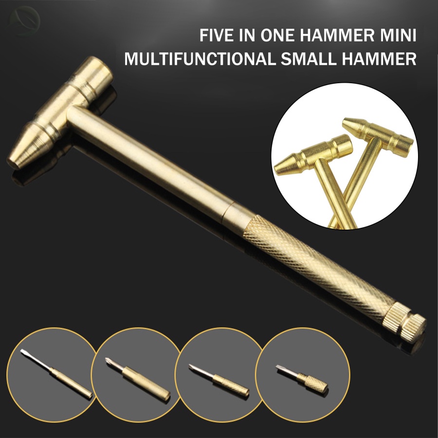 Yuntt Búa Mini 5 Trong 1 Đa Chức Năng Tích Hợp Tua Vít Nhỏ Dùng Trong Nhà Và Ngoài Trời