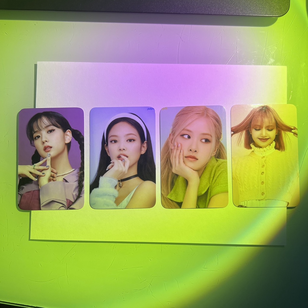 Ảnh Card Blackpink 2022 Welcoming Collection | Card Bo Góc Jennie Jisoo Rosé Lisa Blackpink