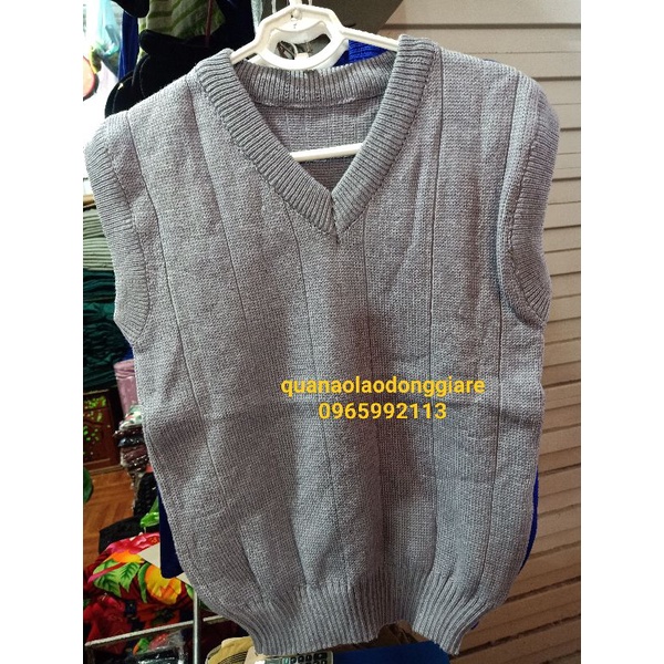 Áo gile len ông già