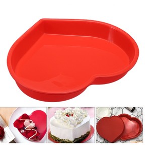 Khuôn silicon làm bánh mousse rau câu nướng bánh hình trái tim lớn