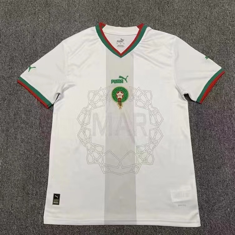 Áo Bóng Đá Số 22-23 Morocco Sân Nhà S-2XL Thời Trang 2022-23
